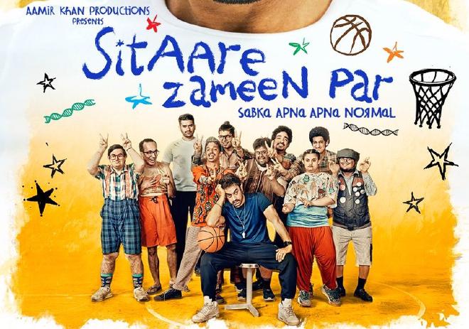 Official movie poster of Aamir Khan's Sitaare Zameen Par showing youth empowerment theme