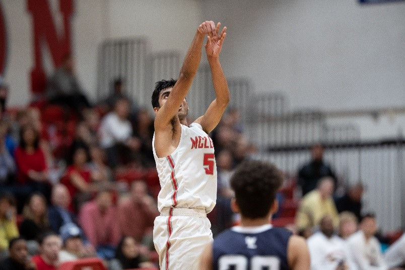 Bhuvanesh Rajagopal playing Basketball at McLean High School (2017–2020) - IB Sports Academy.