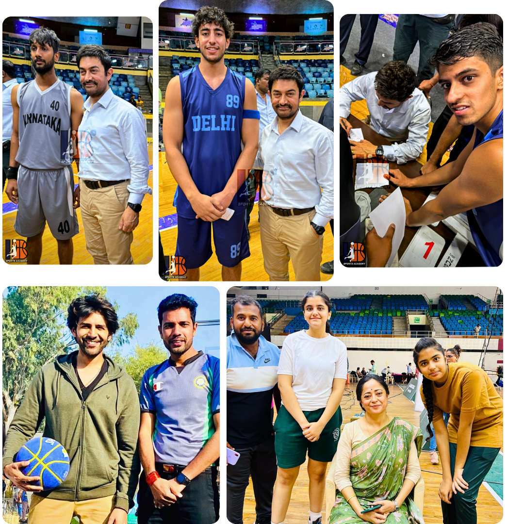 Bollywood Basketball Stars Kartik Aaryan Aamir Khan Sheeba Chaddha