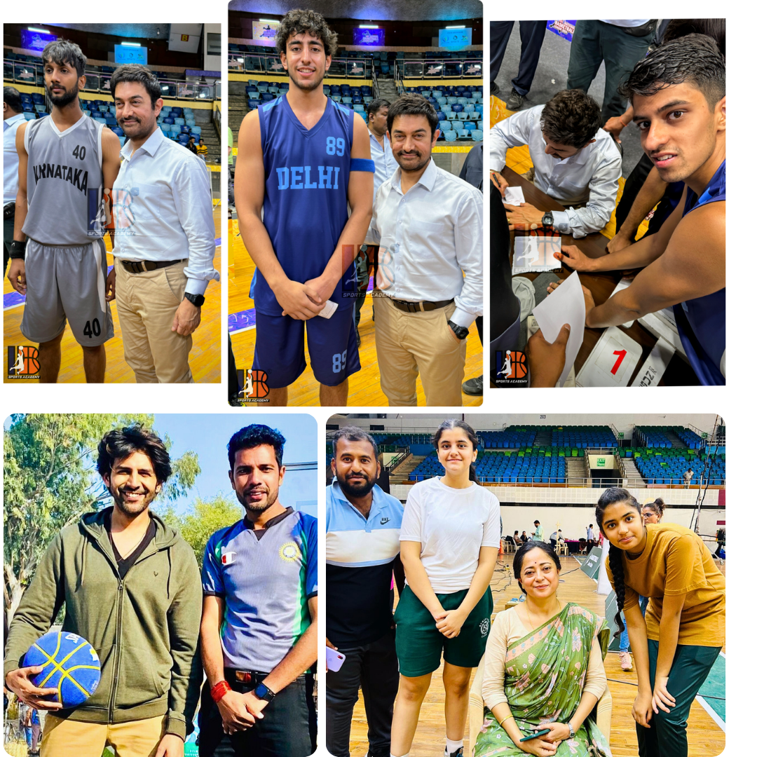Bollywood Basketball Stars Kartik Aaryan Aamir Khan Sheeba Chadha