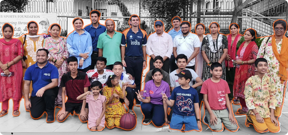 Group Photo Coach Create Impact Inclusion Special Children Ib Sports Foundation Academy