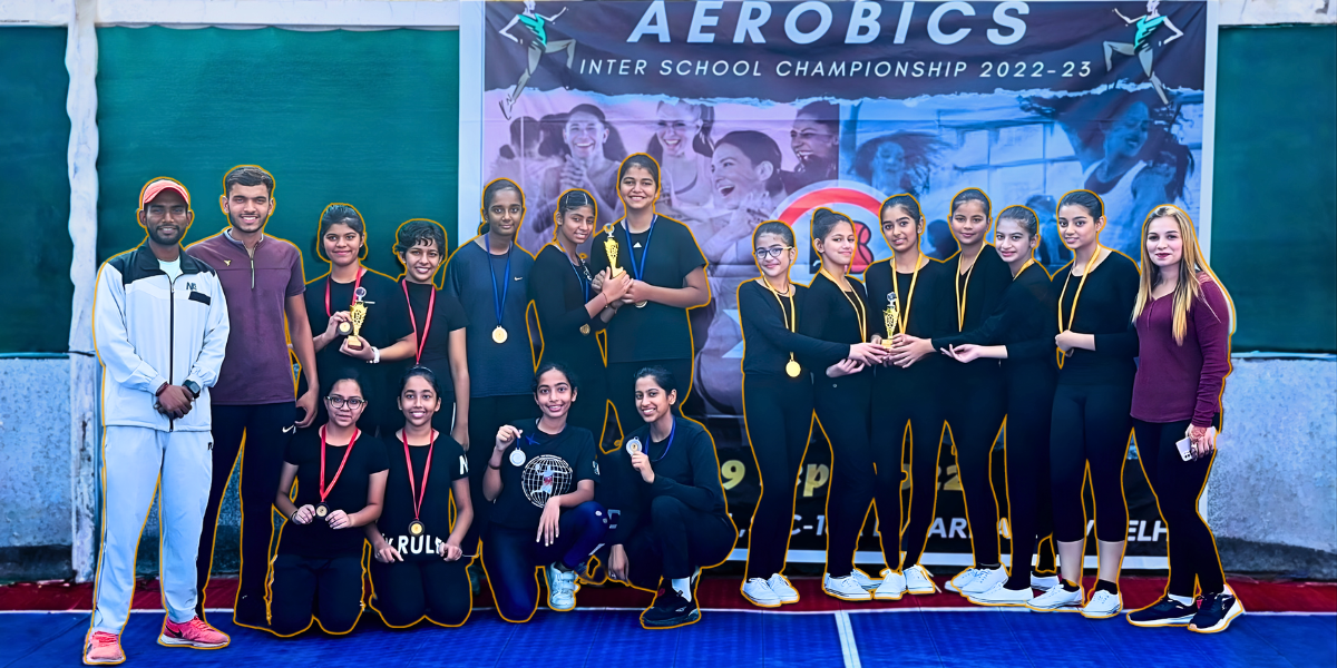 Tournament Banner Displayed at DIS Edge During the IB Sports Foundation Aerobics Competition