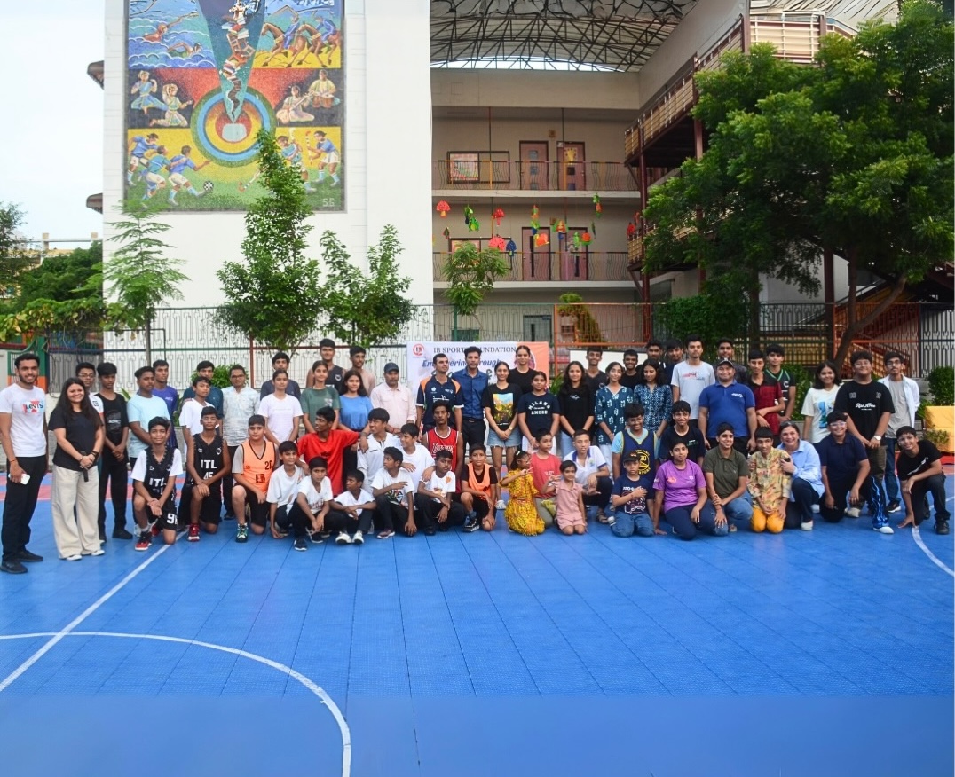 Official Inaugural Group Photo Featuring Ranveer Singh Saini and the IB Sports Team at ITL Public School