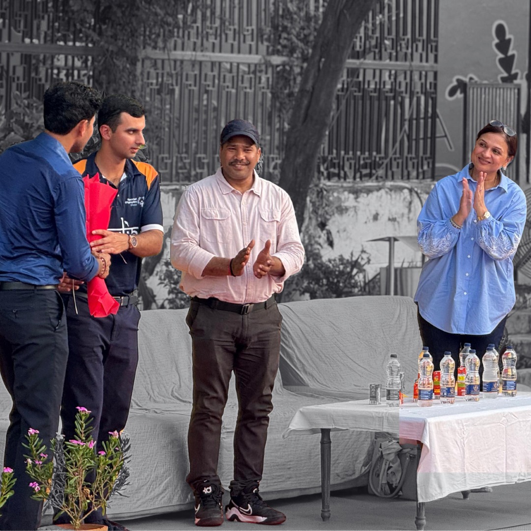 Ranveer Singh Saini Being Welcomed With Flowers at the Sunday Centre for Special Children