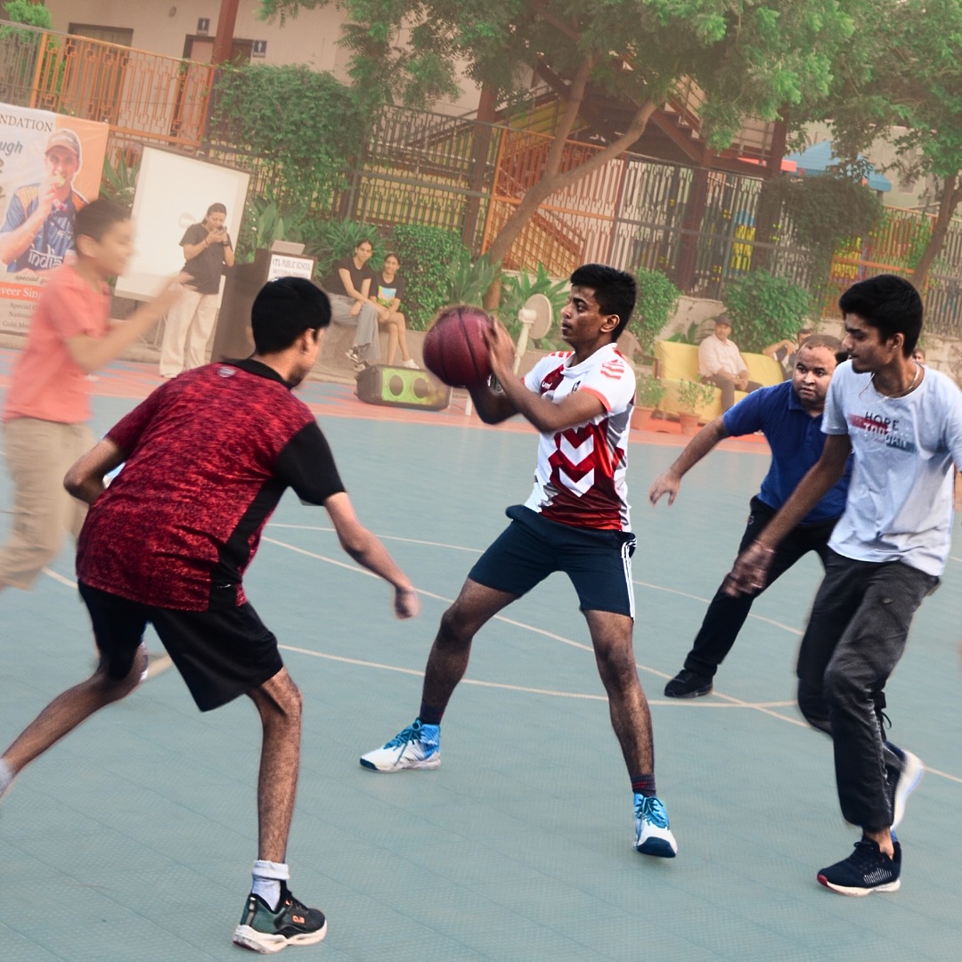 Children Enjoying an Inclusive Basketball Session at the Newly Launched Sunday Centre