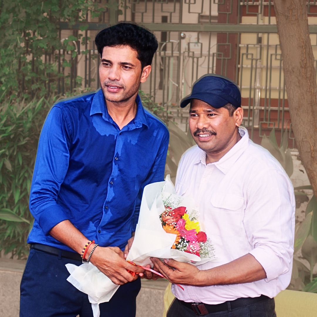 Vikram Rawat and Ishwar Bhati Sharing the Moment of Inclusive Sports at the Sunday Centre